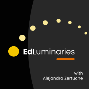 Edluminaries podcast logo. 